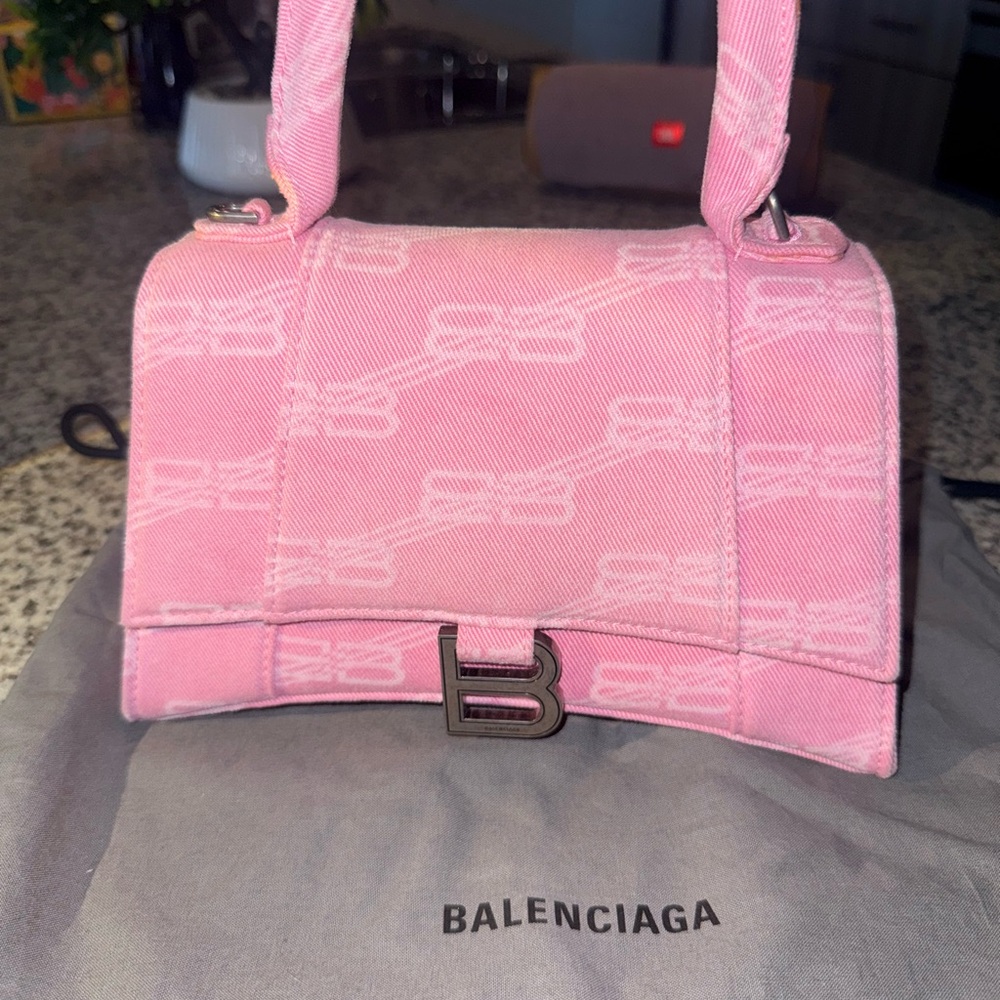 Balenciaga Mini Bag in Pink with Monogram Detail